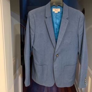 Light Blue Tailored Fit Spot Coat - Mint!